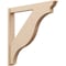 Ekena Millwork 5 1/2-in W x 42-in D x 42-in H Funston Trad Rough Cedar Woodgrain TimberThane Outlooker, Primed Tan OUTUR055X42X42FST04RCPR - alternate 1